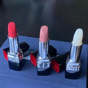 Brand New Full Size Christian Dior Rouge Lipsticks Valentine’s Day Gift Set
